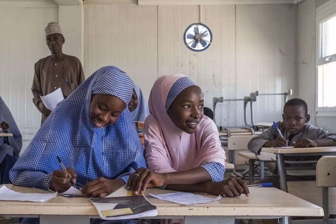 Nigerian teachers in a professional development session